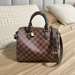 Preloved Louis Vuitton Damier Speedy Bandouliere Hand/Shoulder/Crossbody Bag